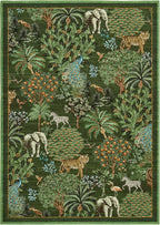 GarveeHome Jungle Animal Print Rug 4x6 Washable Area Rugs - Image 4
