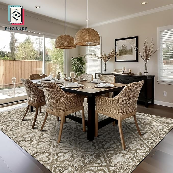 RUGSURE Washable Area Rugs, Pet & Child Friendly, Vibrant Colors Rugs - Image 4
