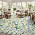 Wonnitar 10x14 Machine Washable Area Rugs, Ultra-Thin Foldable Boho Flower - Image 6