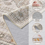8x10 Washable Area Rug, Large Rugs - Image 4