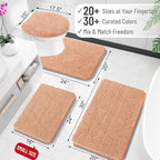 OLANLY Small Bathroom Rugs 24x16, Extra Soft Absorbent Chenille Bath Rugs - Image 2