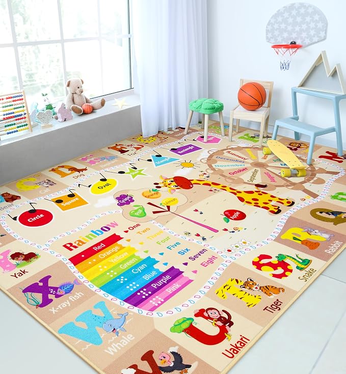 Chicrug Educational Kid Area Rug by ChicrugHomeDecor