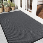 Front Door Mat, Non-Slip Welcome Mat, Absorbent & Dirt Resistant, Low Profile by EZ2LIVE