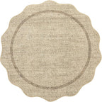 GarveeHome Scalloped Washable Round Rugs, Non-Slip Soft Round Rug 4ft Ultra-Thin - Image 9