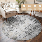 Round Rug 6ft Circle Rug Washable: Carpet Small Circular Area Rug - Image 3