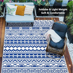 HUGEAR Outdoor Plastic Straw Rug, Waterproof Outdoor Rugs - Image 6