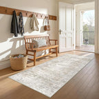 3x6 Runner Rug Non Slip, Thin Entryway Washable Rug by Restydon