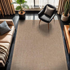CAMILSON Easy Jute Rug 9x12, Indoor Outdoor Natural Color Fiber Area Rugs - Image 4