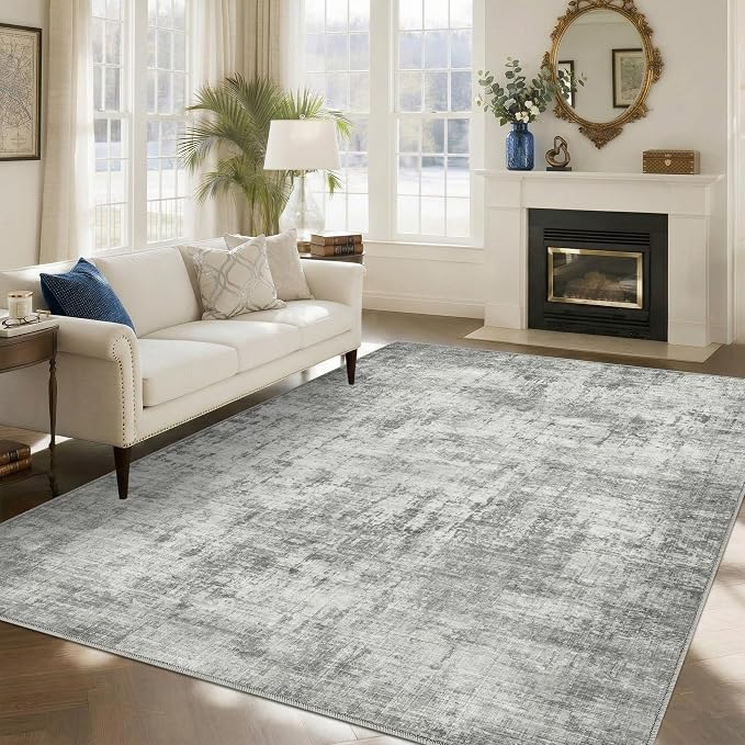 6x9 Area Rugs Washable Living Room Rug-No Slip Soft Carpets Modern Abstract - Image 5