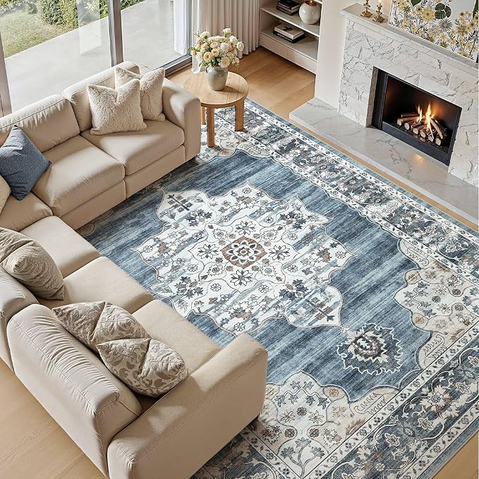 7x9 Washable Area Rug - Image 5