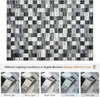 Terrug Black and White Checkered Rug - Image 7