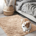 OLANLY 2x2 Machine Washable Small Rug, Soft Fluffy Shaggy Throw Rug by OLANLY