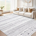 cotiled 5x8 Area Rugs Living Room Rug: Washable Boho Rugs by COTILED