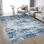 10x14 Area Rug Living Room Rug: Washable Modern Abstract Soft Thin Rug Indoor - Image 2