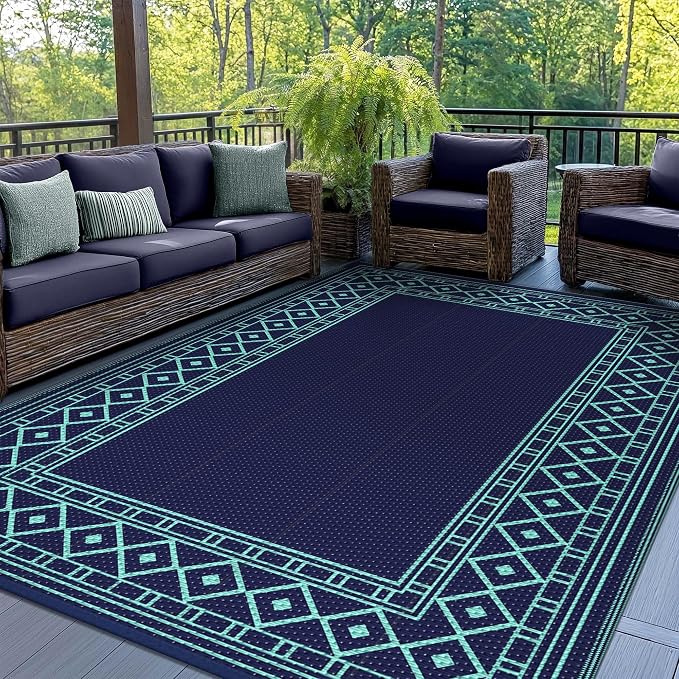 GENIMO Outdoor Rug Waterproof 5'x8' by GENIMO