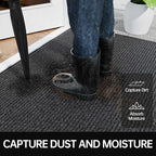 Front Door Mat, Commercial Door Mats Entrance, Low Profile Welcome Mats Non-Slip - Image 3