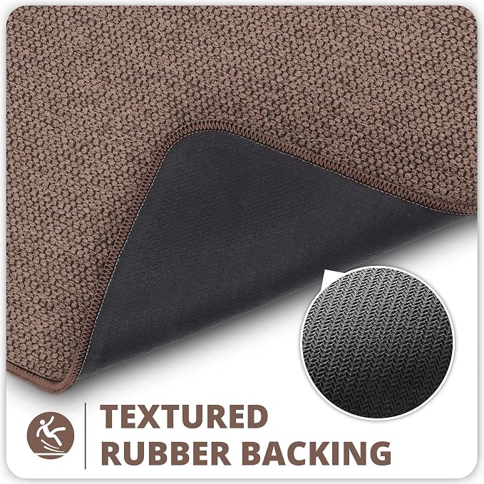 Bosap Bathroom Rugs Set 2 Pieces, Thin Bathroom Mats, Toilet Rugs, Quick Dry - Image 4
