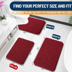 OLANLY Bathroom Rugs 30x20, Extra Soft Absorbent Chenille Bath Rugs, Rubber - Image 2