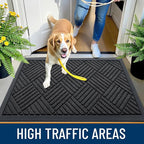 OLANLY Front Door Mat Outside Entrance 71x47, Heavy Duty Sturdy Natural Rubber - Image 5