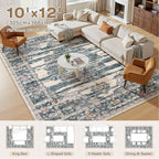 Washable 10x12 Area Rug for Living Room - Image 8