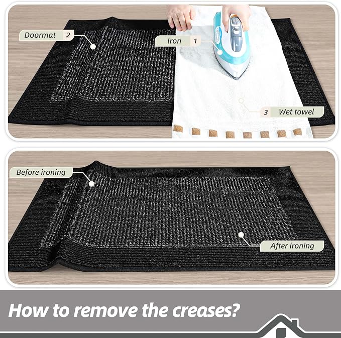 BEQHAUSE Indoor Door Mat 20" x 48", Dirt Trapper Door Mats Non-Slip Entryway - Image 9
