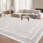 Washable Rug 8x10 Area Rugs: Vintage Floral Rugs - Image 7