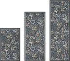 GRANNY SAYS Boho Kitchen Rug Sets of 3, Non Slip Washable Faux Wool Kitchen Mats - Image 9