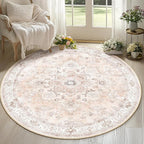 CAPALOCA Machine Washable Rugs Nursery Rug 6ft Cute Girl Non Slip Low Pile by CAPALOCA