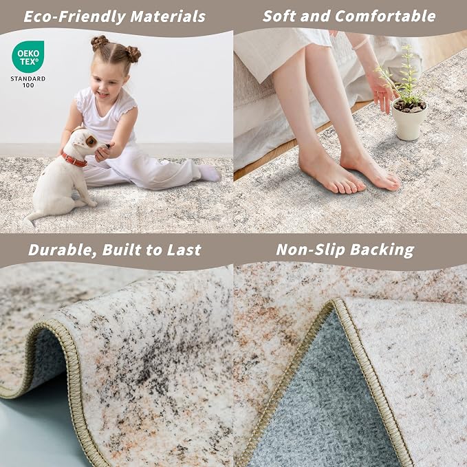3x10 ft Washable Hallway Runner Rug – Non-Slip Long Carpet Runner - Image 5
