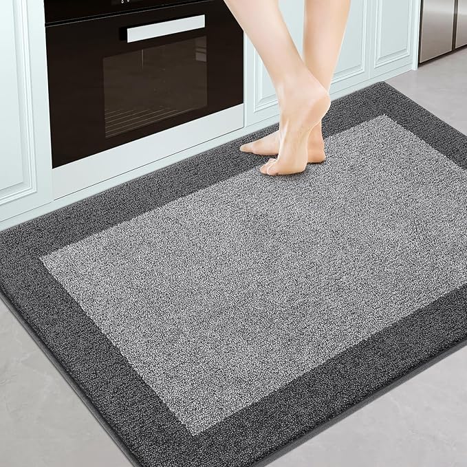 Machine Washable Kitchen Rug 32" x 48", Non Slip Indoor Door Rug, Absorbent by Unknown