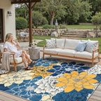 GENIMO Indoor Outdoor Area Rug 8'x10', Machine Washable Rugs - Image 5