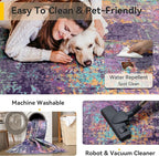 RELEANY Washable Area Rugs 2'x6' Non-Slip Modern Abstract Soft - Image 6