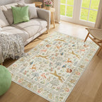 DUKINO 4x6 Rug, Washable Animal Area Rug - Image 6