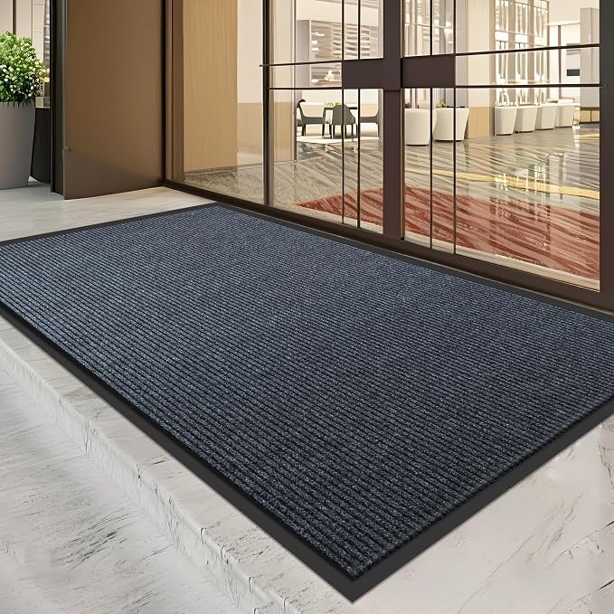 BesWin Indoor Outdoor Door Mat, Non Slip Rubber Backing Commercial Floor Mats by BesWin