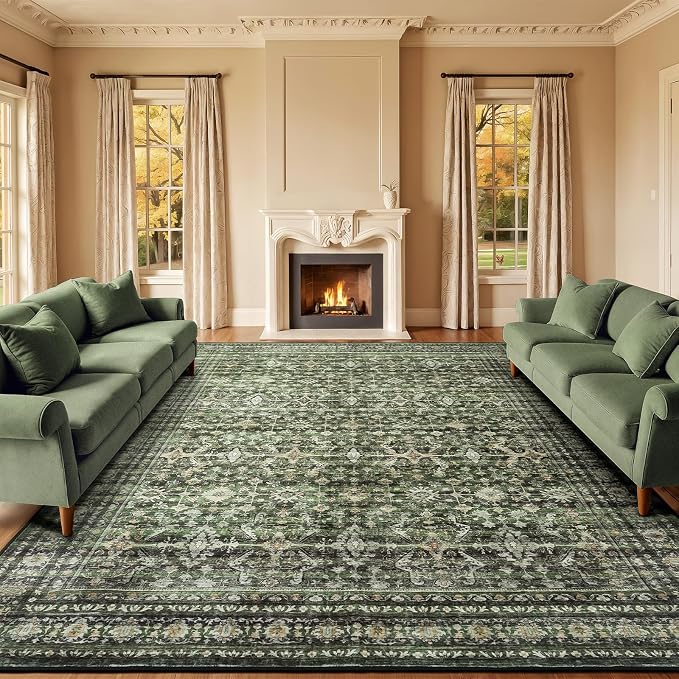 Lofus 9x12 Area Rug for Living Room, Soft Boho Carpets for Bedroom Dining Room by Lofus