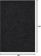 CAMILSON Easy Jute Rug 8x10, Indoor Outdoor Dark Gray Black Farmhouse Area Rugs - Image 2
