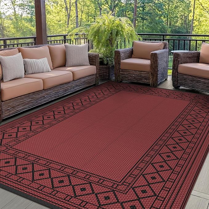 GENIMO Outdoor Rug Waterproof 6'x9' by GENIMO