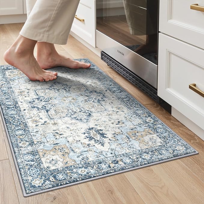 GENIMO Kitchen Rugs Non Slip Washable, 2’x3’ Entry Rugs Door Mat, Kitchen Mats by GENIMO