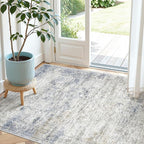 3x4 Washable Area Rug for Entryway, Soft Kitchen Rugs Non Slip for Dining Room by Restydon