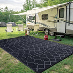 Smiry Outdoor Rug 8x10 ft, Waterproof Reversible Plastic Straw Rugs, Boho - Image 7
