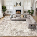 10x14 Area Rugs Living Room: Washable Large Abstract Soft Rug Stain Resistant by LOONGRUG