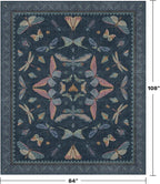 Washable 7x9 Large Area Rug for Living Room, Vintage Farmhouse Carpet for - Image 2