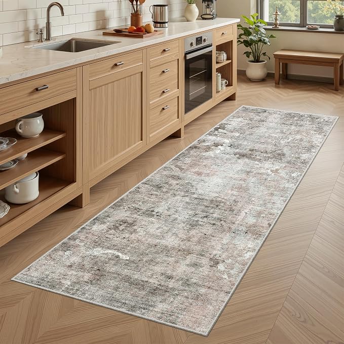 Soalmost Runner Rug 2x6 Washable Non-Slip Kitchen Runner Rugs - Image 2