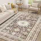 Vintage Living Room Area Rug 5x7 by COTILED