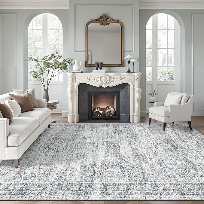 Soalmost Washable Area Rug 8x12, Large Soft Rugs by Soalmost