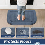 BEQHAUSE 30x18 Inch Kitchen Rug Mat Durable Kitchen Rugs Non-Slip Washable - Image 4