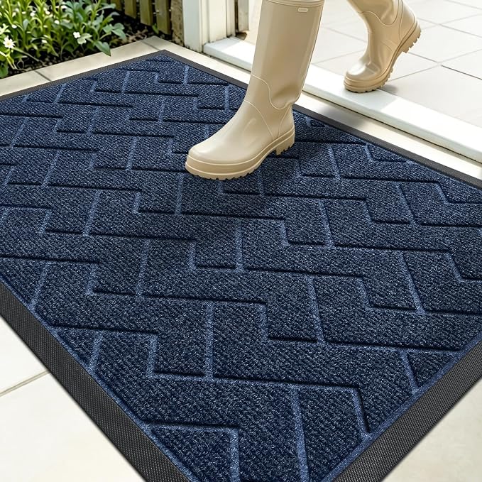 OLANLY Front Door Mat Indoor Outdoor Entrance, Waterproof All-Season, by OLANLY