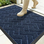 OLANLY Front Door Mat Indoor Outdoor Entrance, Waterproof All-Season, by OLANLY