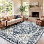AMADA HOMEFURNISHING 8x10 Washable Area Rug, Low-Profile - Image 6