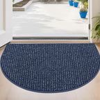 BEQHAUSE Dirt Trapper Door Mat 24" x 36" Half Circle Non-Slip Washable Doormats by BEQHAUSE